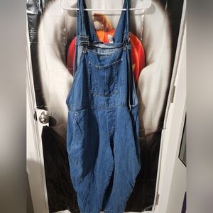 Women's plus size denim overalls 20w